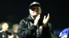 Russ Wilcox applauds the Gainsborough fans after his side’s FA Cup defeat to Harrogate (Nigel French/PA)