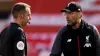 Jurgen Klopp (right) with David Coote after a Premier League game at Anfield (Oli Scarff/NMC Pool/PA)