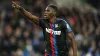 Ismaila Sarr celebrates scoring Palace’s third goal (Zac Goodwin/PA)