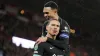 Darwin Nunez celebrates scoring the opening goal with Trent Alexander-Arnold (Andrew Matthews/PA)