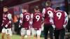 West Ham’s players showed their support for team-mate Michail Antonio, wearing ‘Antonio 9′ shirts while warming up and walki