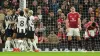 Newcastle’s Alexander Isak (second left) celebrates his opening goal (Martin Rickett/PA).