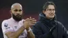 Brentford’s Bryan Mbeumo (left) and Brentford manager Thomas Frank (right) acknowledge the crowd at the final whistle after 