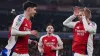 Kai Havertz, left, scored Arsenal’s second goal (Bradley Collyer/PA)