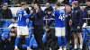 Cardiff manager Omer Riza speaks to Callum Robinson during their South Wales derby victory over Swansea (Nick Potts/PA)