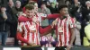 Harrison Burrows (left) celebrates with team-mates (Danny Lawson/PA)