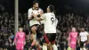 Raul Jimenez (left) celebrates after scoring Fulham’s late equaliser from the spot (Andrew Matthews/PA)