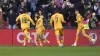 Rayan Ait-Nouri celebrates giving Wolves the lead in their FA Cup tie at Bristol City (Nick Potts/PA)