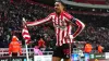 Wilson Isidor celebrates Sunderland’s only goal in the win over Portsmouth (Owen Humphreys/PA)