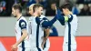 Son Heung-min (right) celebrates with James Maddison during Tottenham’s 3-2 win at Hoffenheim (PA via DPA)