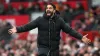 Manchester United manager Ruben Amorim looks frustrated on the touchline (Martin Rickett/PA)