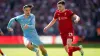 Andy Robertson is used to tough battles with Manchester City (Nick Potts/PA)