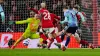 Matz Sels saves from Martin Odegaard (Mike Egerton/PA)