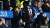 Clinton Nsiala takes his place on the Rangers bench after being substituted against Kilmarnock (Andrew Milligan/PA)