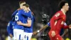 Everton’s James Tarkowski, middle, bounced back from a difficult weekend to become a Merseyside derby hero