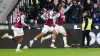 West Ham’s Jarrod Bowen (right) celebrates their second goal (PA)