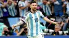 Argentina’s Lionel Messi celebrates scoring against France in the 2022 World Cup final (Nick Potts/PA)