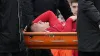 Lisandro Martinez left the pitch on a stretcher during Manchester United’s 2-0 loss to Crystal Palace (Martin Rickett/PA)