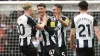 Newcastle’s Lewis Miley (second left) was on target (Owen Humphreys/PA)