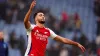 Arsenal’s Mikel Merino celebrates after the Premier League match Leicester (PA)