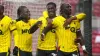 Moussa Sissoko celebrates his goal (Owen Humphreys/PA)