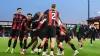 Bournemouth players celebrate winning the penalty shoot-out (Adam Davy/PA)