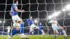 Maxime Esteve scores his first goal for Burnley in their Sky Bet Championship win at Cardiff (David Davies/PA)