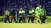 Crystal Palace’s Jean-Philippe Mateta is stretchered off during the FA Cup victory against Millwall (Zac Goodwin/PA)