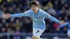 Tatsuhiro Sakamoto celebrates his goal against Oxford (Andrew Matthews/PA)